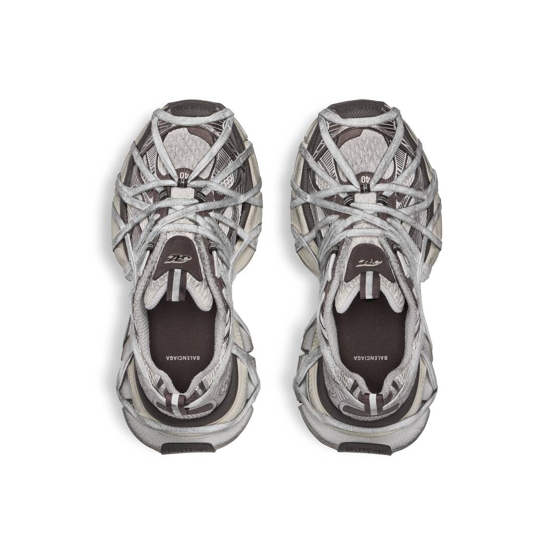 Men’s 3xl Extreme Lace Sneaker  in Brown/grey/beige - Image 6